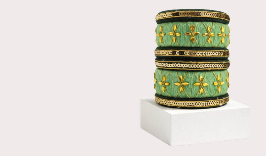 Mint Blossom Handcrafted Bangles